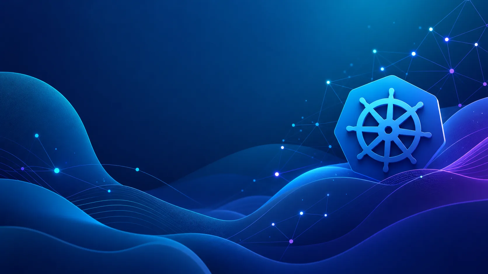 Blog featured image example: understanding Kubernetes, abstract gradient style